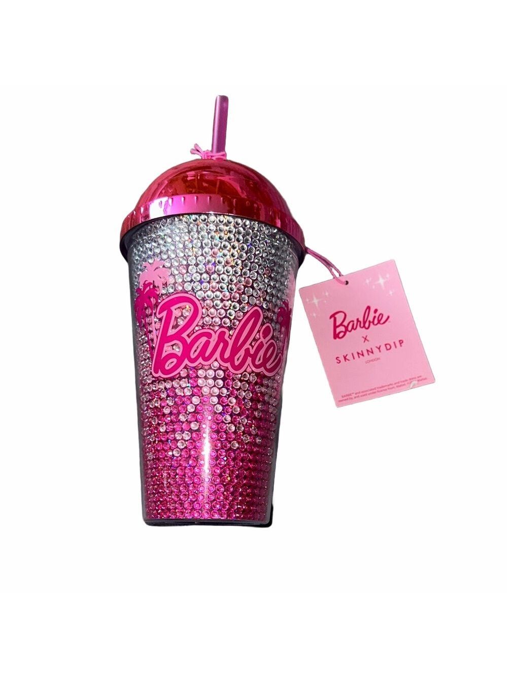 Barbie Pink Glitter Tumbler